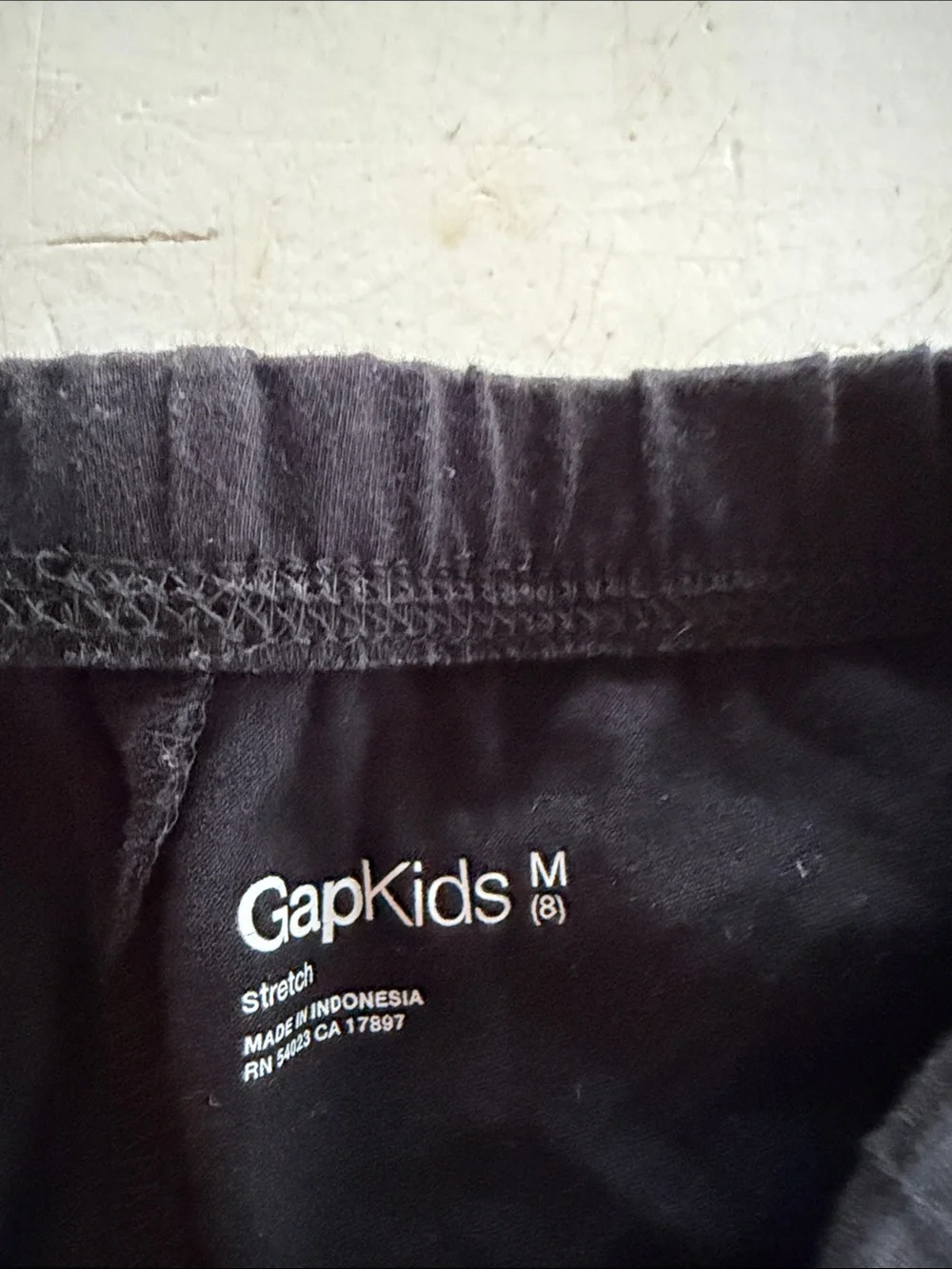 GAPKIDS Black Kids Leggings with Lace Trim
